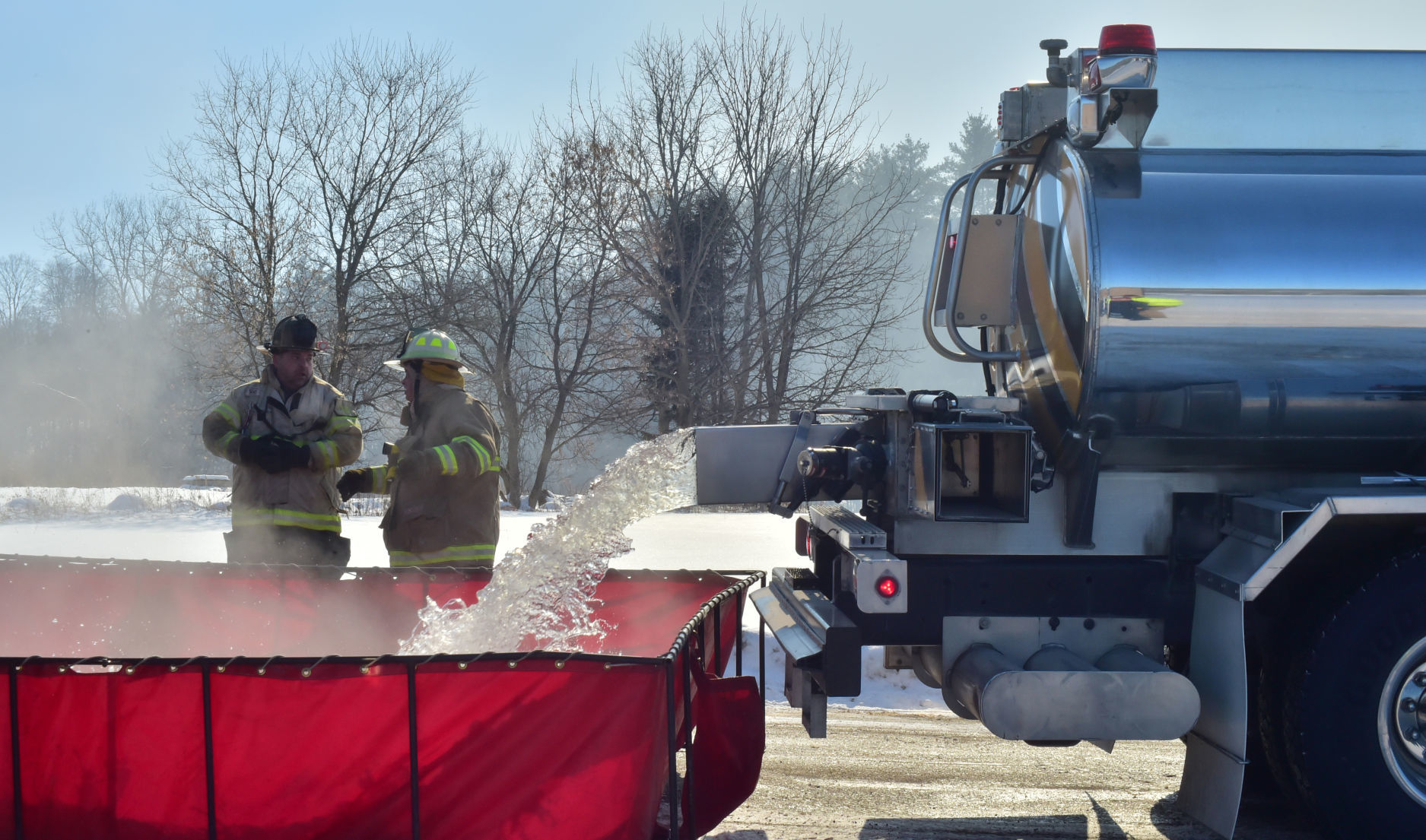 Logging business fire